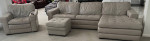 Leather sectional sofa