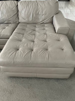 Leather sectional sofa