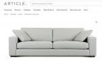 Article Sofa - Dark Grey Couch