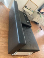IKEA Leather Sleeper Sofa