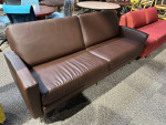 Leather Sofa in Brown Leather Finish by La-Z- Boy