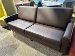 Leather Sofa in Brown Leather Finish by La-Z- Boy