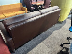 Leather Sofa in Brown Leather Finish by La-Z- Boy