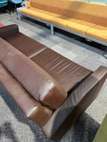 Leather Sofa in Brown Leather Finish by La-Z- Boy