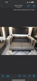 Rv Tri fold sofa sleeper