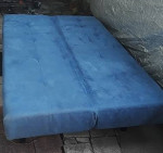 Sofa-Futon, light $60 (Johnson street X 26th Av, Hollywood, FL)