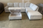 3pc Light Grey Sofa Chaise - BRAND NEW!