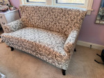 Wing back sofa/loveseat