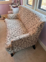Wing back sofa/loveseat