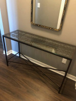 Table, Sofa, Metal and Glass, Console, Contemporary
