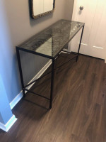 Table, Sofa, Metal and Glass, Console, Contemporary