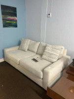 7ft Beautiful Restoration Hardware Maxwell Linen Sofa