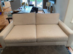 7ft Beautiful Restoration Hardware Maxwell Linen Sofa