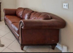 Signature leather sofa