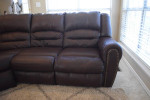 Ashley Leather Sofa Sectional w/recliners