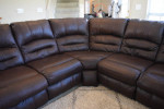 Ashley Leather Sofa Sectional w/recliners
