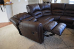 Ashley Leather Sofa Sectional w/recliners