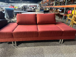 Sofa in Red Finish by Global Upholstery