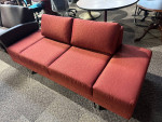 Sofa in Red Finish by Global Upholstery