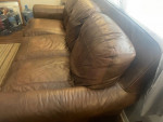 Real Leather Couch/Sofa