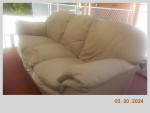 natuzzi leather sofa