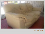 natuzzi leather sofa