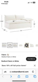 Crate&Barrel Leanne Ford Sofa