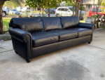 Restoration Hardware Original Lancaster Leather Sofa 8’