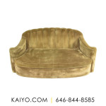 Directional Furniture Mid Century Modern Channel Back Sofa by Larry La
