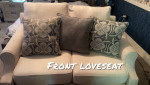 Off white sofa and Loveseat