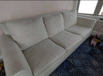 Pottery Barn queen sleeper sofa with memory foam mattress