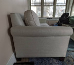 Pottery Barn queen sleeper sofa with memory foam mattress