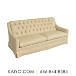 Chaddock Tufted Skirted Three Cushion Sofa (Was 5500)