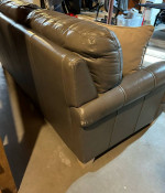 Leather Couch / Sofa - CAN DELIVER - Good Condition - Comfortable - Sits 3 or 4