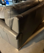 Leather Couch / Sofa - CAN DELIVER - Good Condition - Comfortable - Sits 3 or 4