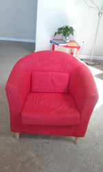 Ikea  red sofa set