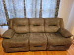 Power reclining sofa and love seat