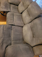 Power reclining sofa and love seat