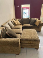 sectional sofa and ottoman