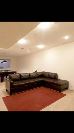 Faux Leather Sectional Sofa