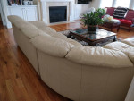 Modular Sectional Leather Sofa