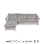 Classic Sofa Custom Flared Arm Chaise Sectional (Was 11750)