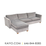 Classic Sofa Custom Flared Arm Chaise Sectional (Was 11750)