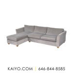 Classic Sofa Custom Flared Arm Chaise Sectional (Was 11750)