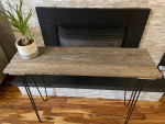 NEW HANDMADE CUSTOM RECLAIMED BARNWOOD TALL SOFA TABLE GREY NATURAL WOOD