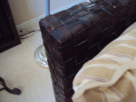 Braided Leather Sofa