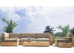 Outdoor patio teak sofa sectionals and dinning tables, furniture