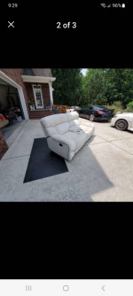 Dual manual recliner sofa