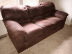 Sofa - Klaussner furniture. Chocolate brown microfiber. Best offer..