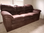 Sofa - Klaussner furniture. Chocolate brown microfiber. Best offer..